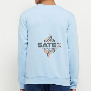 เสื้อสเวตเชิ้ตคอกลมผ้าฟลีซคุณภาพสูงสำหรับฤดูหนาว แบบยูนิเซ็กซ์ เป็นมิตรกับสิ่งแวดล้อม ปักโลโก้ตามสั่ง ระบายอากาศได้ดี ผลิตจากผ้าฝ้าย 100% - Product Image 3