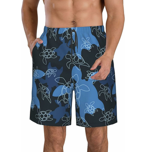 กางเกงขาสั้นผู้ชายทรงหลวมแบบมีเชือกผูก เหมาะสำหรับฤดูร้อน น้ำหนักเบา สไตล์ลำลอง แฟชั่นกลางแจ้ง ดีไซน์สปอร์ต ทันสมัย ระบายอากาศได้ดี - Product Image 5