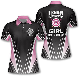 Camiseta de Tiro con Arco de Diseño Personalizado, Rendimiento Transpirable, Elástica, de Secado Rápido, Ropa Deportiva OEM, Jersey de Equipo, Camisetas de Tiro con Arco por Sublimación - Product Image 1