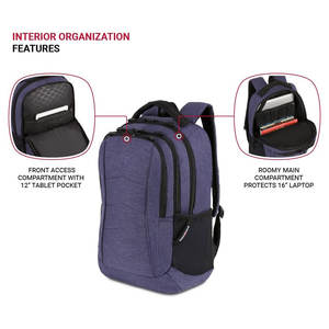 DANZY SPORTS Men's Multifunctional Business <b>Laptop</b> Backpack Waterproof <b>Headphone</b> Compartment 30-40L Capacity Customizable Logo - Product Image 4