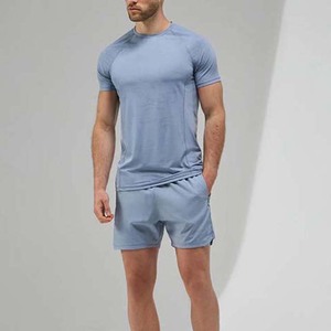 ชุดกางเกงขาสั้นสองชิ้นสำหรับผู้ชายกางเกงขาสั้นสำหรับผู้ชายเสื้อและเสื้อยืดสำหรับผู้ชายสไตล์ลำลองขนาดใหญ่พิเศษพิมพ์โลโก้ได้ตามต้องการสำหรับฤดูร้อน - Product Image 1