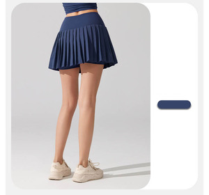 Custom Design <strong>White</strong> High Waist Pleated <strong>Golf</strong> Skort Sports Running <strong>Shorts</strong> with Casual Skirt Women's Tennis Dress Wholesale - Product Image 4