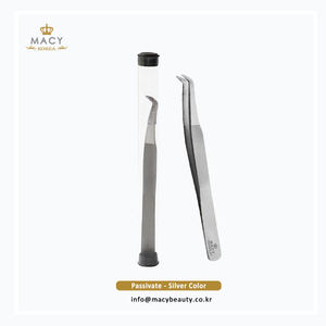 Pinzas de alta calidad para extensión de pestañas, color plateado, diseño práctico, gran oferta - Product Image 1