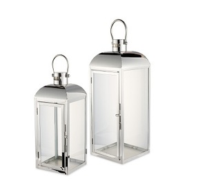 Lanterne extérieure décorative moderne blanche à la mode de vente directe d'usine en métal - Product Image 3