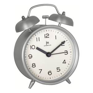 Lowell <b>Silver</b> Alarm <b>Clock</b> JA 7111S Stylish Desk Table <b>Clock</b> - Product Image 1