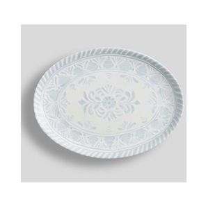 Bandeja de cerámica moderna hecha a mano para cenar, desayuno, aperitivos, café, té, plato de frutas, cocina, baño, tocador, uso - Product Image 2