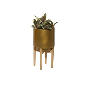 Indoor Plants Unique & Stylish Contemporary Metal Planters with <b>Stands</b> and Pots Handmade Eco-Friendly INDART EXPORTS - Product Image 3