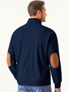 Sweat-shirt en velours côtelé décontracté à manches longues pour homme avec poches à col montant et boutons-Motif solide délavé pour l'automne - Product Image 4