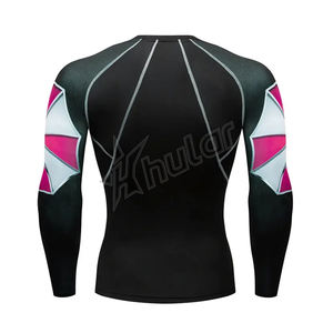 Personalizado de manga corta MMA Rush Guard Bjj transpirable sublimación impresa Rash Guard para hombres OEM Rash Guard con técnicas lavadas - Product Image 6