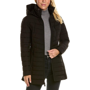 Nouveau manteau de Parka longue oie personnalisé pour les femmes décontracté hiver veste matelassée support fermeture éclair respirant épais à capuche - Product Image 6