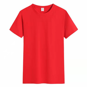 Oem logotipo personalizado verano suelta algodón camiseta cuello redondo publicidad TRABAJO ROPA Color sólido 180gsm manga corta Camiseta para hombres - Product Image 3