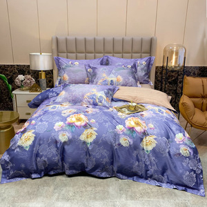 Juego de Ropa de Cama 100% Algodón, Diseño Jacquard, Múltiples Estampados, Funda Nórdica, Sábanas, Venta al Por Mayor, Personalizable, Fábrica de Guangzhou - Product Image 2