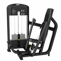 Máquina de Press de Pecho Vertical Comercial con Pila de Pesas de 70 kg, Equipo de Entrenamiento de Fuerza Sentado para Gimnasio Comercial