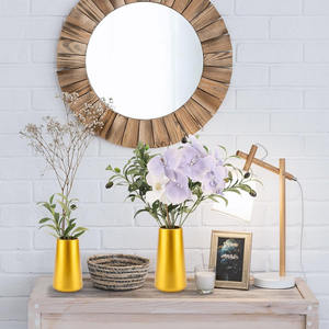 Vases à fleurs de qualité supérieure en or avec marque privée, couleur personnalisée pour la décoration de la maison et des mariages, prix de gros - Product Image 5