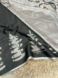 Maharashtra Style lourd Chinnon soie broderie et fil travail Saree quotidien et bureau porter indien ethnique Viscose matériel - Product Image 6