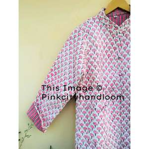 ฤดูหนาวCoatsสําหรับผู้หญิงHandmade Vintageผ้าฝ้ายแท้Coat Blockพิมพ์แจ็คเก็ตBohemianเสื้อหนาวแจ็คเก็ต - Product Image 4