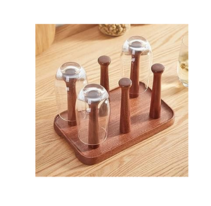 Exhibición de granja y almacenamiento Soporte de vidrio de madera Soporte de almacenamiento de cerveza creativo aspecto de lujo al mejor precio - Product Image 2