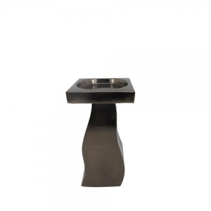 Petit bougeoir en forme de feuille en métal doré fait à la main pour décoration de la maison de Noël Design élégant de lanterne et de pot - Product Image 2