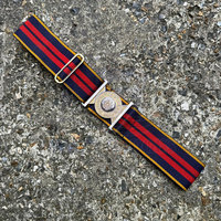 Cinturón estable elegante a rayas con ajuste seguro Hebilla de poliéster de nailon de algodón duradero para uso diario
