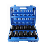 8 buah Hex Driver 1/2 inci Impact Socket Set H5-H16 metrik Impact soket peralatan mobil Kit soket Impact Herramientas