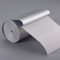 Film d'étiquettes en PET argenté mat pour impression jet d'encre UV, résistant à la congélation, activé par l'eau, résistant à l'huile, réutilisable, imperméable et résistant aux rayures