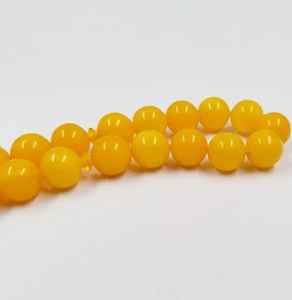 ลูกประคำสีเหลืองอำพันสีเหลืองธรรมชาติลูกปัดอำพันเสือสีเหลืองอำพัน tasbih tesbih Baltic - Product Image 2