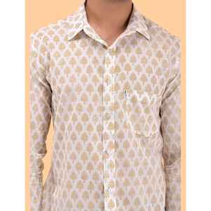 Chemise décontractée pour homme en coton imprimé à manches longues, respirante, en popeline et tissu Oxford, motifs floraux et à pois, design ODM tendance - Product Image 2