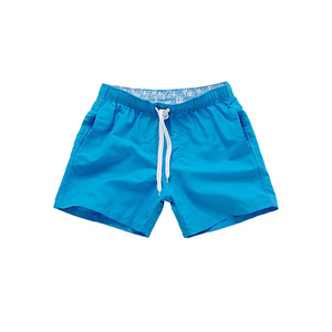 กางเกงขาสั้นชายหาดสำหรับผู้ชายกางเกงขาสั้นสำหรับวิ่งกีฬาแห้งเร็วแบบลำลองลายทึบจัดส่งเร็ว - Product Image 1