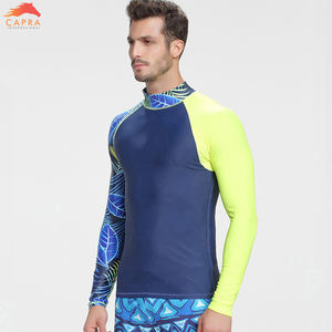 Wholesale Custom Logo Quick Dry <b>Long</b> <b>Sleeve</b> Compression Rash Guard 2025 <b>Swim</b> Shirt Men - Product Image 4