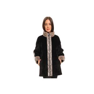 Alcantra Mink polsino giacca donna