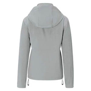 Chaqueta Ligera de Softshell para Mujer con Capucha Desmontable, Forro Polar, Cálida e Impermeable, Cortavientos para Senderismo y Viajes - Product Image 5