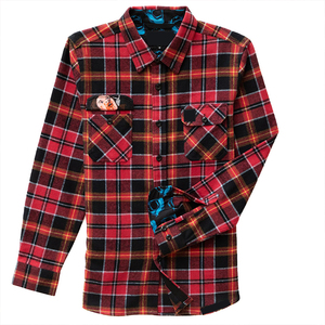 Camisa de Franela Suave para Hombre, Tejido Cepillado Cálido, Diseño de Manga Larga, Personalizable, Informal, para Trabajo al Aire Libre, Uso Diario, Estilo Elegante - Product Image 3