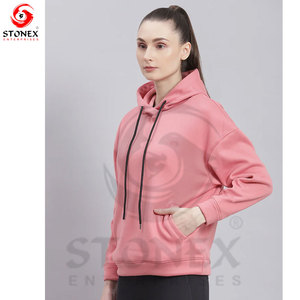 Sudadera con Capucha Premium para Mujer, Corte Holgado, Forro Polar, con Cordón Ajustable y Bolsillo Frontal Funcional - Product Image 6