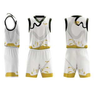 Ensemble de maillots de basketball de haute qualité pour hommes Impression numérique Chemise de sport personnalisable Tops et shorts Caractéristiques respirantes - Product Image 4