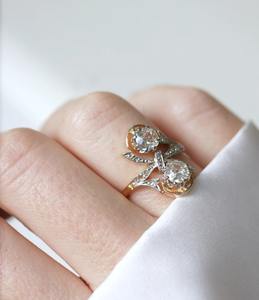 แหวนเพชรโมอิสทรงกลมสีขาวแหวนหมั้นเงินสเตอลิง925แบบกำหนดเองและเครื่องประดับเพชรอื่นๆ - Product Image 1