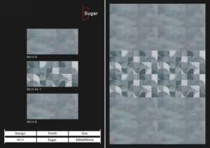 Revêtement mural en carreaux de céramique 300x600mm pour salle de bain et cuisine, finition brillante ou mate, surface sculptée effet sucre, design mural intérieur luxueux - Product Image 5