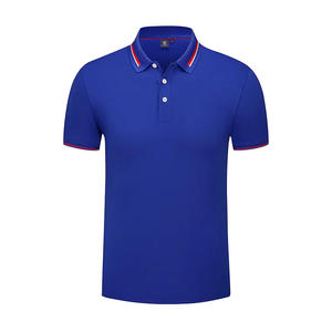 Camiseta de algodón de golf deportiva informal de gran tamaño de punto, polos de algodón de talla grande para hombre - Product Image 5