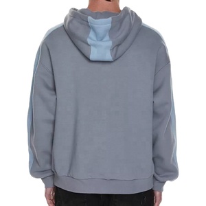 Pull surdimensionné de couleur contrastée Sweats vierges Sweats à capuche personnalisés de haute qualité pour hommes 2025 - Product Image 5