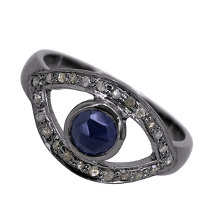 Bague en or véritable 18k, nœud papillon, pierre précieuse, diamant naturel, fait à la main, bijoux fins, fabrication, meilleure vente - Product Image 6