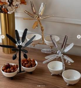 Plateaux de service de luxe modernes de qualité supérieure Plateaux décoratifs de couleur personnalisés multifonctionnels détachables - Product Image 1