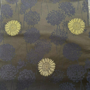 100% tela de satén Jacquard de brocado de Polietileno ultra suave con hilo metálico transpirable de secado rápido niñas lavanda Abaya (D No 1338) - Product Image 1