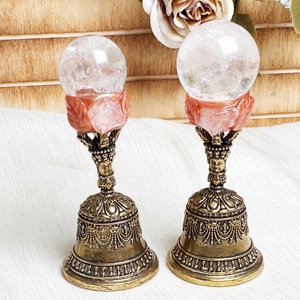 Wholesale Best Seller <b>Crystal</b> <b>Witch</b> Bells Wealth Attraction Decorative Stones Carved Raw Stones Chips Mineral Specimens - Product Image 5