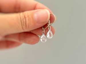 Pendientes de Plata 925 con Circonita Cúbica Clásica y Elegante, Anillo de Calidad Natural y Suave, Regalo para Damas, Boda, Fiesta - Product Image 2