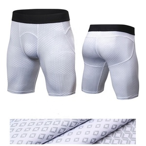 2022 dernière conception haute rue hommes Compression collants de course courts séchage rapide imperméable Nylon/Spandex Gym Fitness Sport - Product Image 3