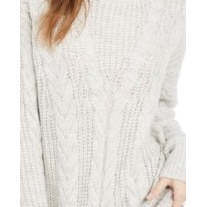 Maglione a Collo Alto Vintage in Maglia Intrecciata da Donna Crave Fame, Cardigan Traspirante Bianco Taglia XS per l'Inverno - Product Image 3