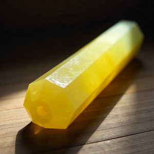 Varita de Masaje Facetada de Aventurina Amarilla Natural |   Herramienta de Sanación con Cristales para Reiki, Equilibrio de Chakras y Energía |   Exportaciones de Ágata Prime - Product Image 2