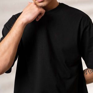 Camiseta con serigrafía personalizada Heavyweight 230gsm 100% algodón liso Dtg Print Heavyweight camiseta para hombre de gran tamaño de alta calidad - Product Image 2