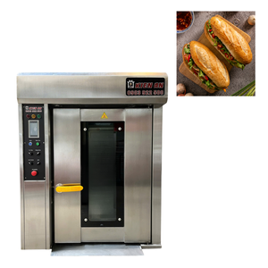 Four rotatif prêt à expédier Four à pizza commercial à 8 plateaux avec chariot Altuntop Four d'une capacité de 20Kw/H Four à gaz et électrique Vietnam - Product Image 1