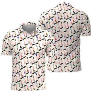 Élasthanne 100% coton personnalisé pour polo pour hommes de taille plus Écologique Séchage rapide Anti-rétrécissement Anti-boulochage pour Polo Sublimation - Product Image 4
