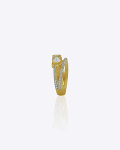 Luxury 9K Gold Polki <b>Diamond</b> <b>Ring</b> for Women Traditional Kundan Inspired Bridal Engagement Wedding Jewelry Statement Finger - Product Image 5